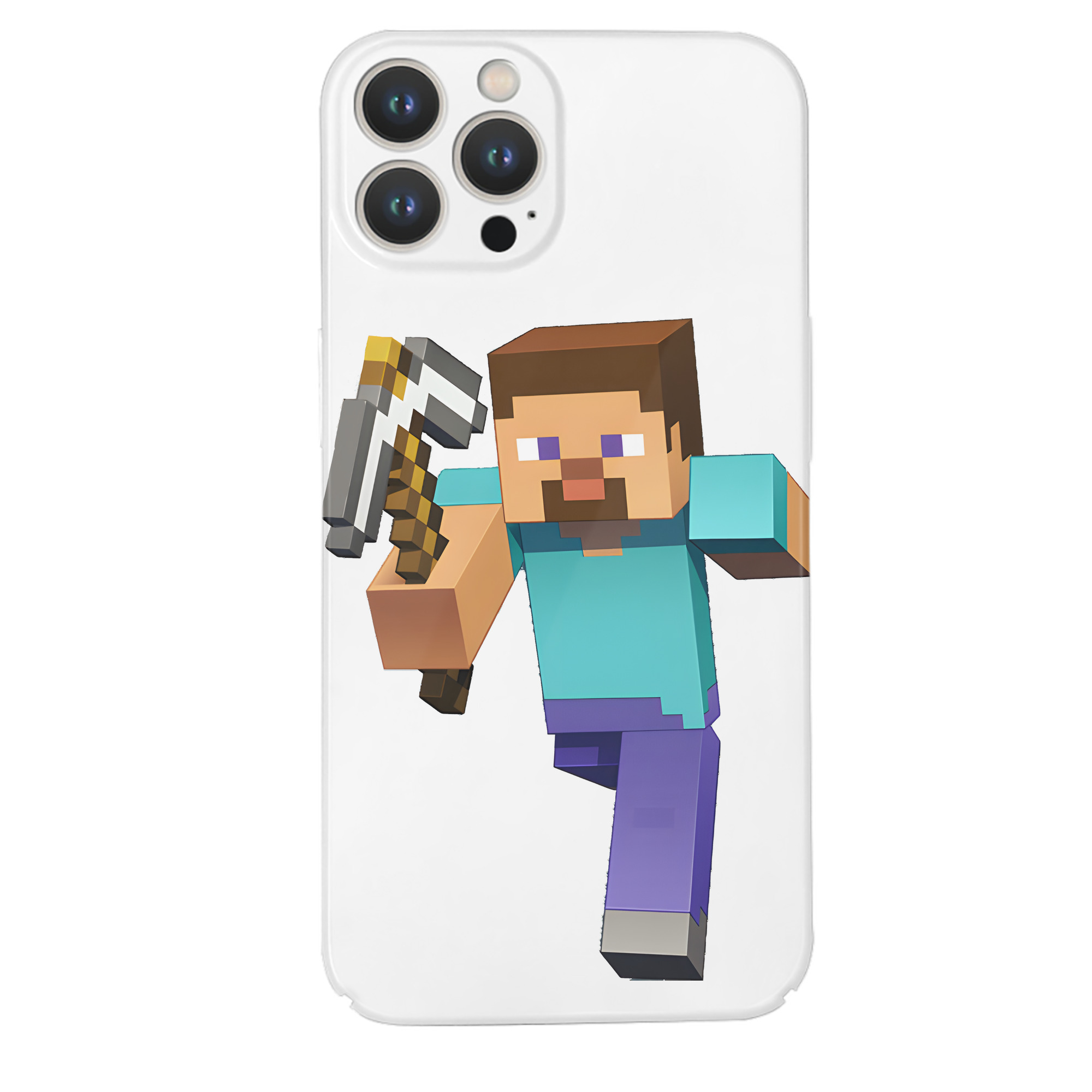 （画像用） マインクラフト ブロックの世界 Minecraft MC Block world 【iPhone 14シリーズ対応】ハードケース
